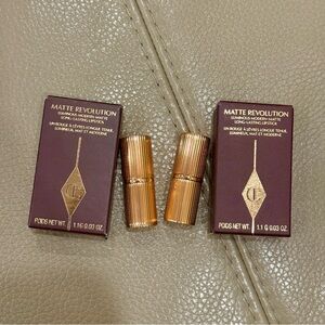 NEW in BOX - 2x CHARLOTTE TILBURY Soft Matte Mini Lipstick “Walk of No Shame”